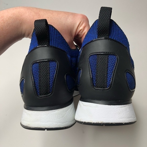 Nike Air Zoom Mariah Flyknit Racer Royal Blue Black Stretchy Sport Sneakers 13 - Picture 4 of 16